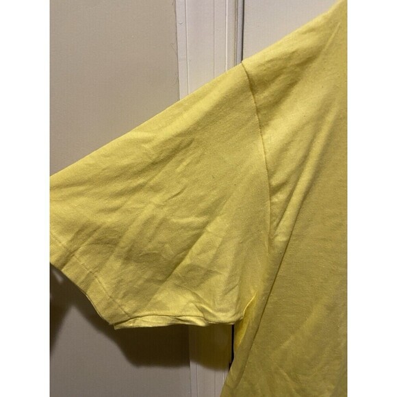 Vintage Gordie's Performance Machine Shirt Mens Extra Large Yellow Made USA 80s - Picture 13 of 15